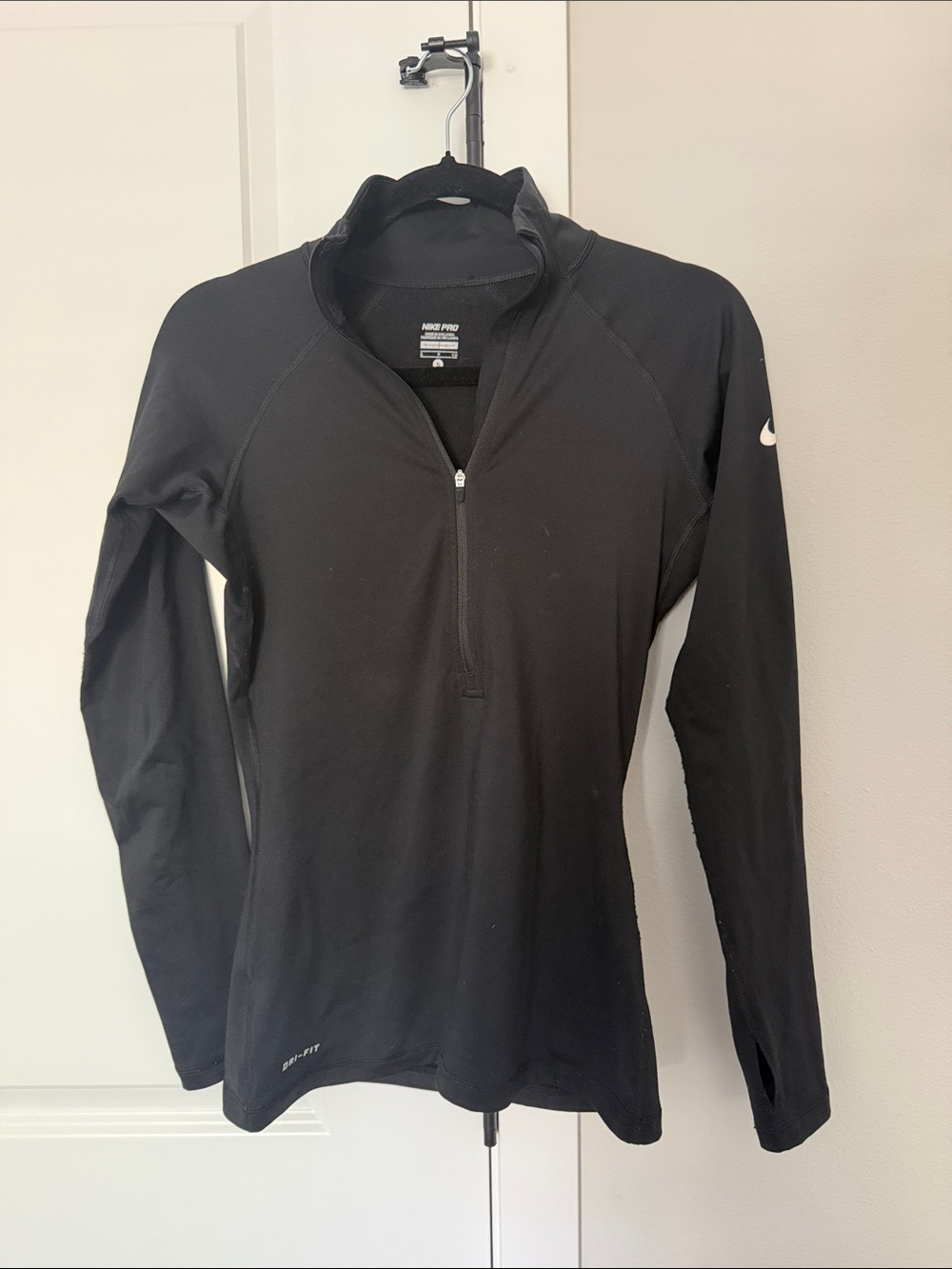 Nike Black Quarter-Zip Long Sleeve Training Top